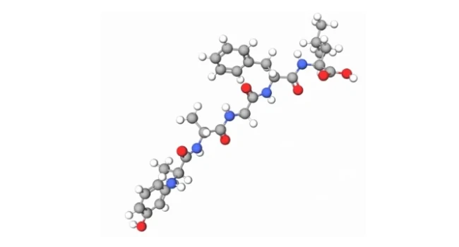 Molecular structure of Pentapeptide-18